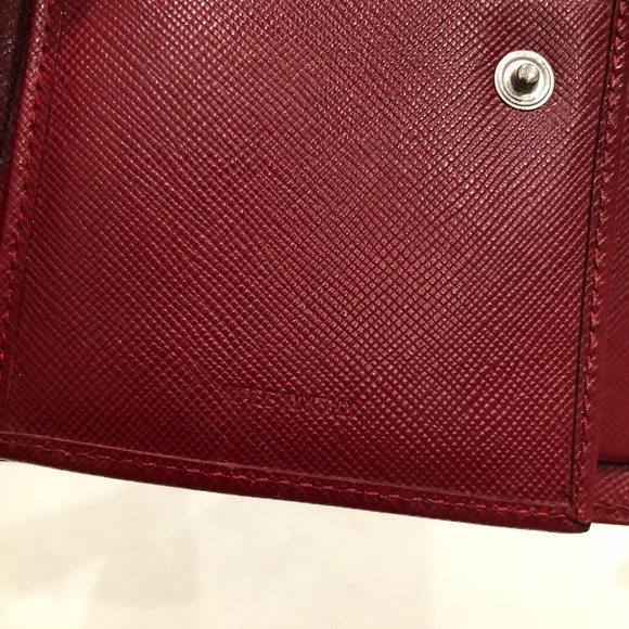 Prada Red Nylon Bifold Wallet Sku#84380 (gently used, outside dirty) - Picture 14 of 15